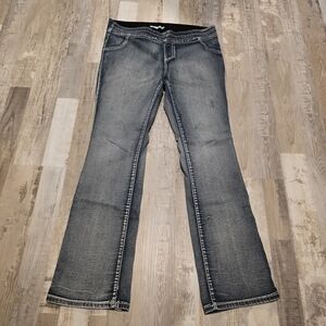 Maurices Dark Gray Wide Leg Jeans